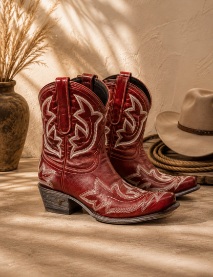 Celia Botines Cowboy Bordados