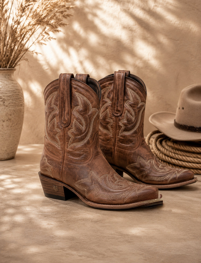 Celia Botines Cowboy Bordados